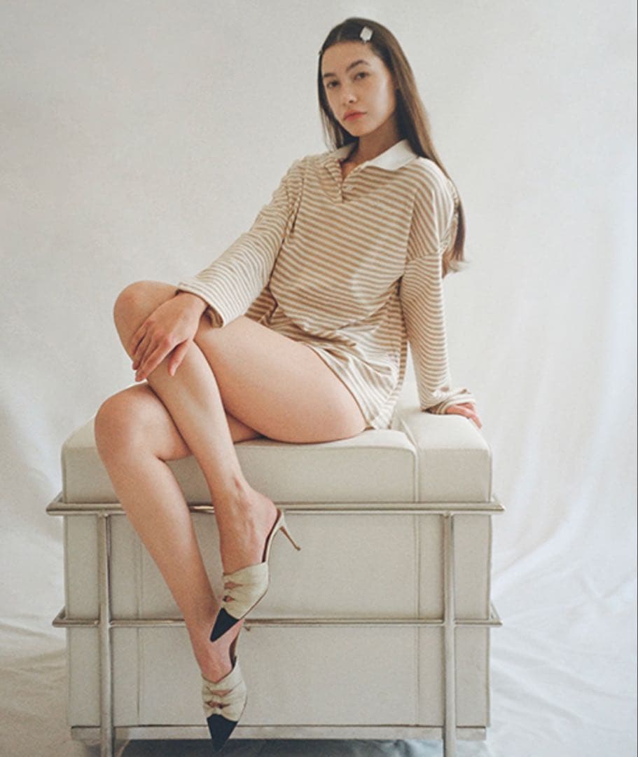 the Virgins　stripe polo ストライプポロ