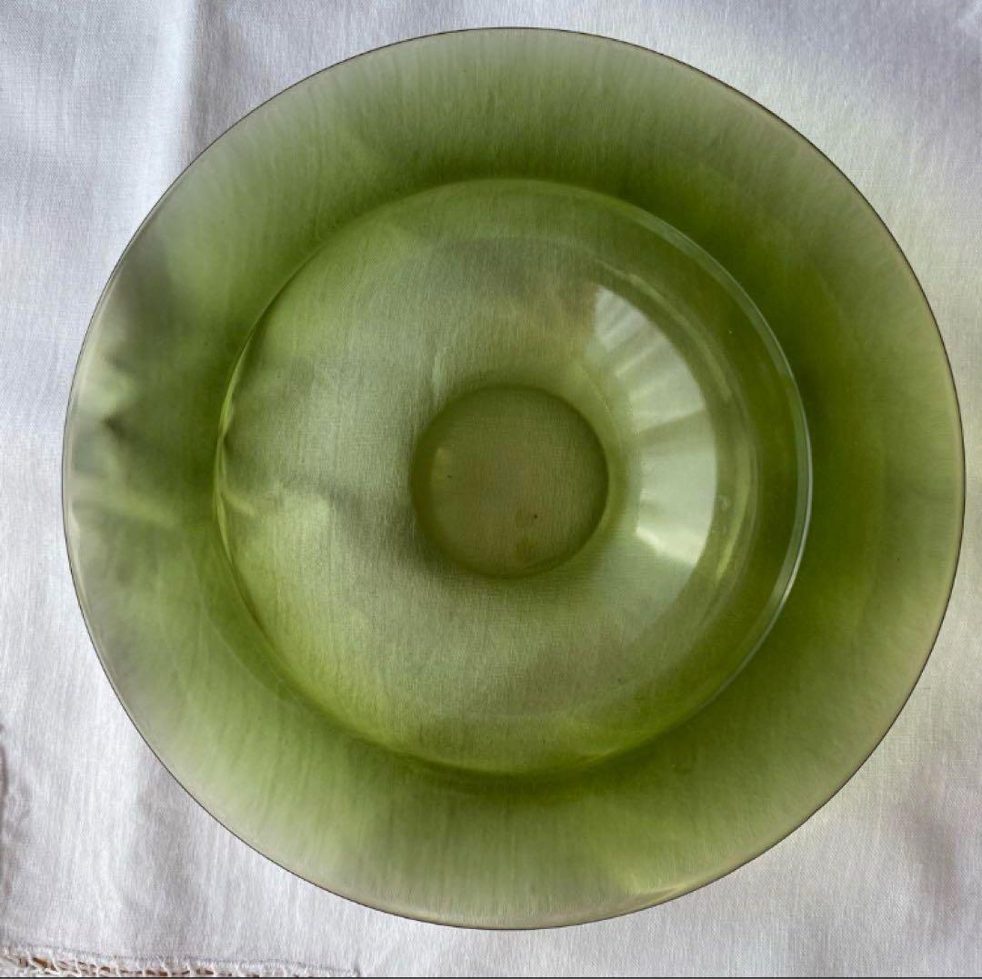 佐々木ガラス 竹内伝治 ガラスボウル 灰皿 2個セット グリーン