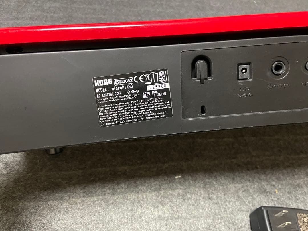 KORG microPIANO マイクロピアノ レッド 赤 電子ピアノ コルグ
