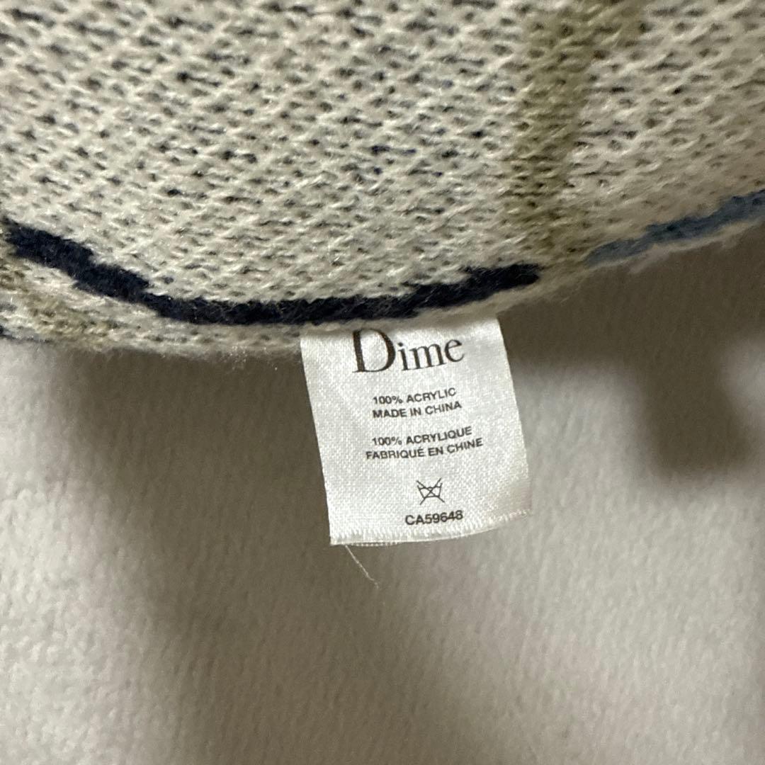 Dime チェック柄 ニット帽