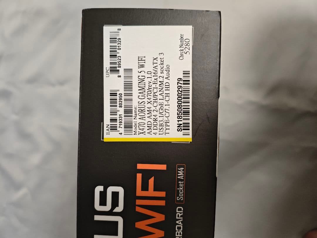 ryzen5 5600とX470 AORUS GAMING 5 WIFIセット