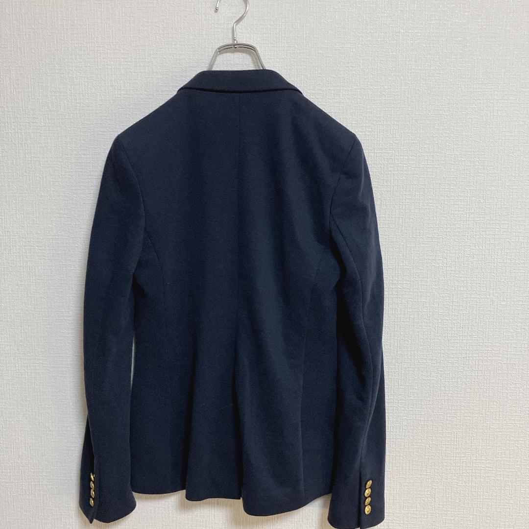 ラルフローレンスウェットテーラードジャケット金釦レディーストレーナー紺ブレザー
