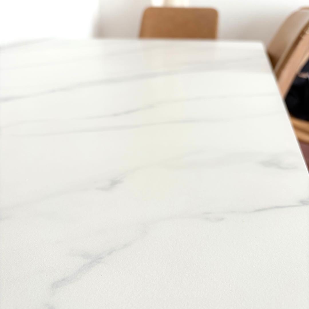 【美品】大理石調セラミック天板ダイニングテーブル