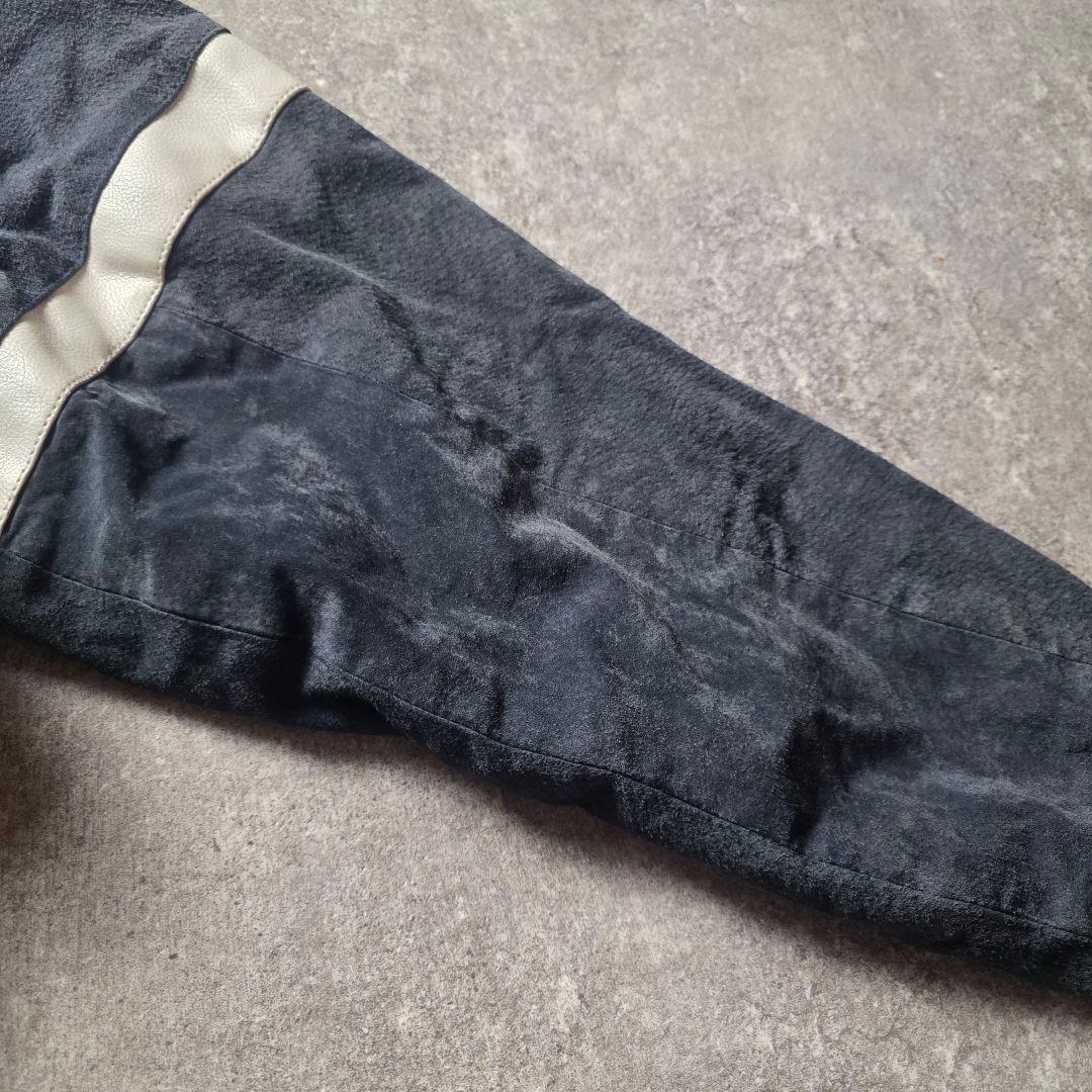 入手困難NFLロサンゼルスチャージャーズスウェードレザージャケットスタジャン短丈