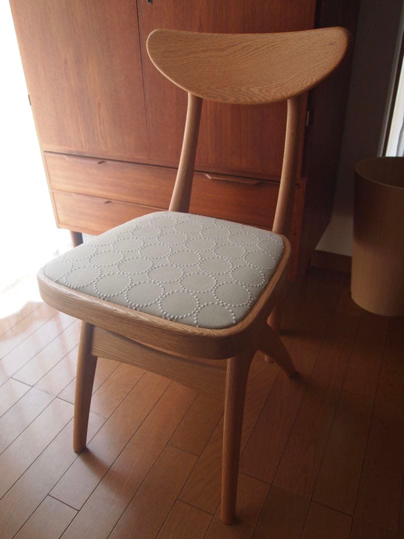 ミナペルホネン マルニ木工 デルタチェアB ハンドメイド 生地 タンバリン いす