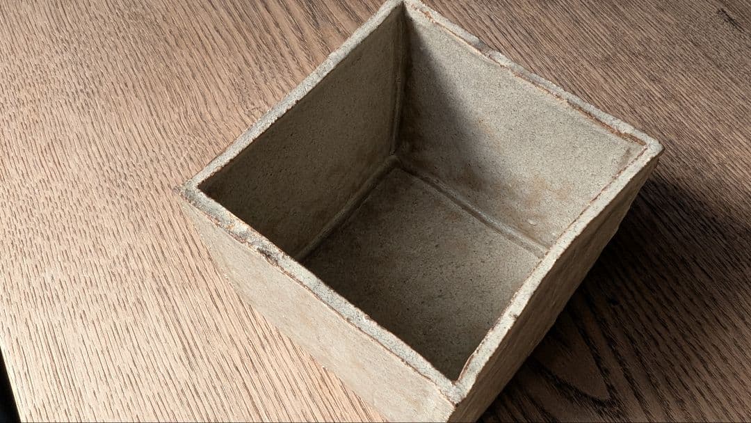 信楽焼 水垣力作 粉引 立方鉢 5個組