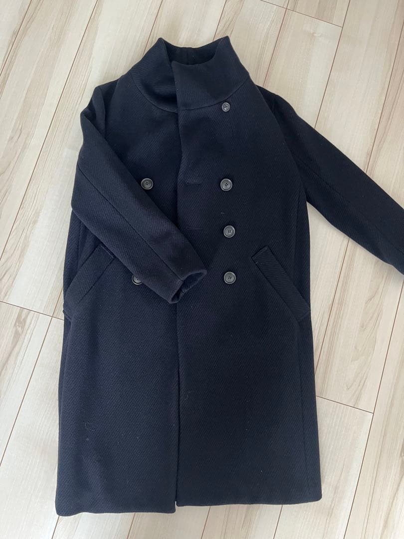 アダムエロペ　ウール　ロング　コート