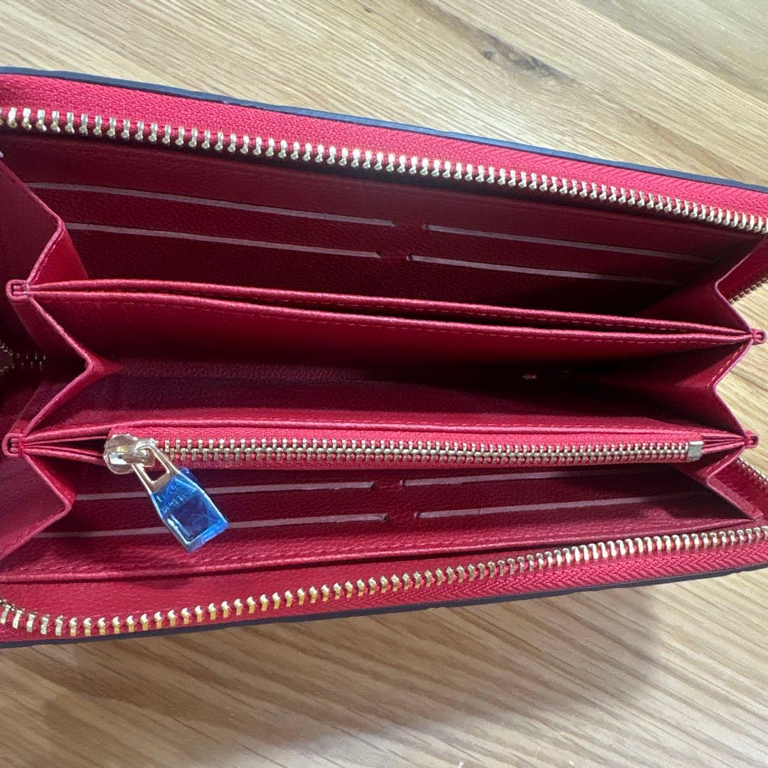 みゆ　様レザー 長財布 レッド