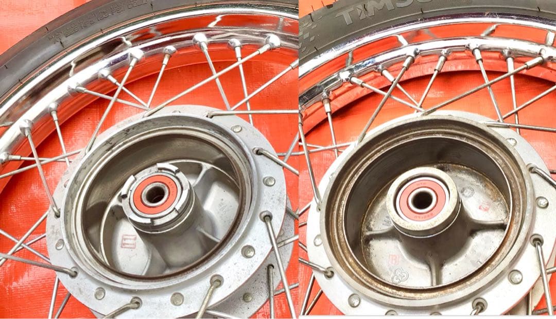 スーパーカブプロ【前後ホイール】ブレーキパネル付