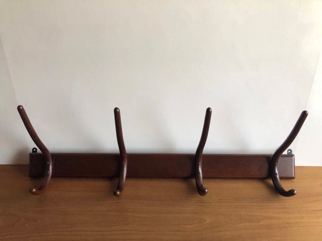 ヴィンテージ 秋田木工社製 壁掛けラック ウォールハンガーラック 帽子掛け