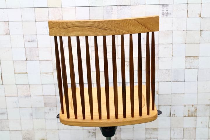 GMFT325○工房家具 デスクチェア ワークチェア タモ材×ウォールナット材