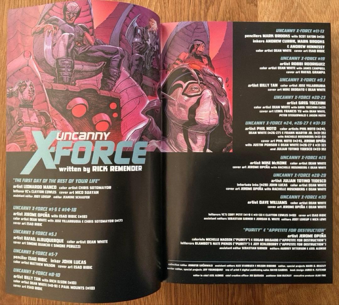 Uncanny X-force Omnibus by Remender アメコミ