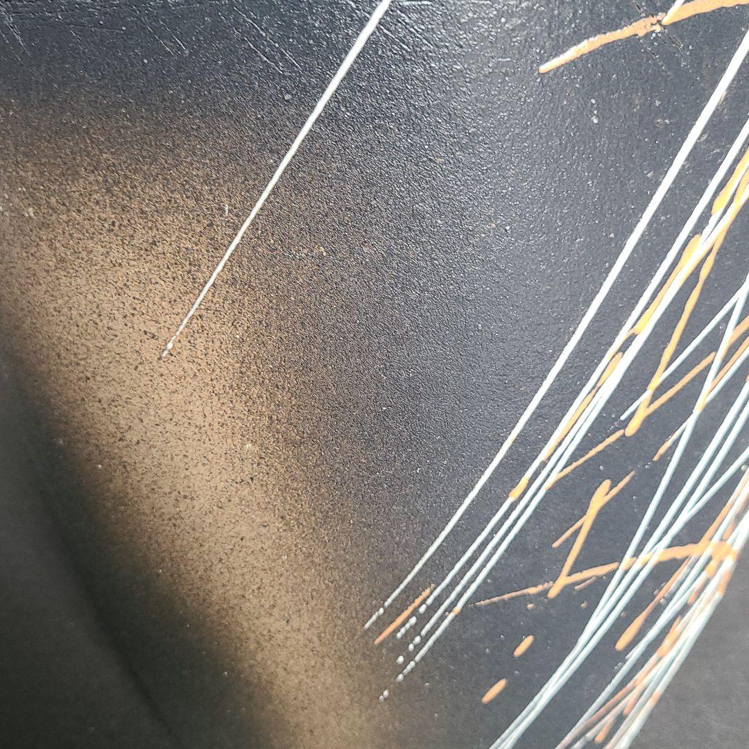 信楽焼傘立てイッチン掛け 高さ３８cm