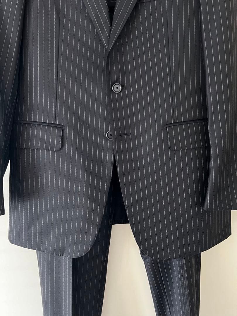 ★美品★ソブリン/アローズ/スーツ/48/ネイビー/ビジネス/メンズ/秋冬