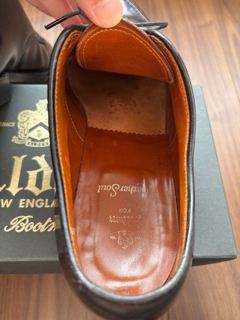 Alden コードバンvチップ ブラック9 1/2