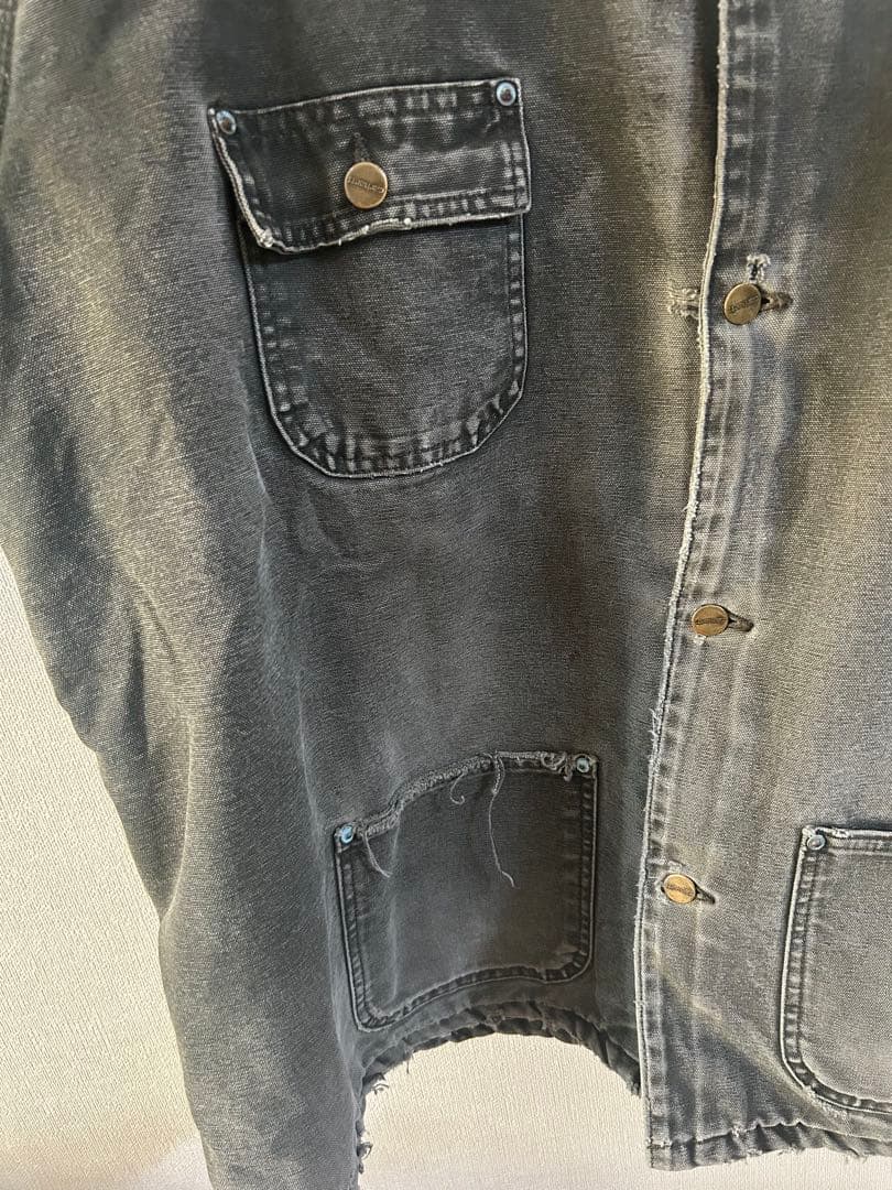 00s USA製 Carhartt ミシガンチョアコート モスグリーン ボロ