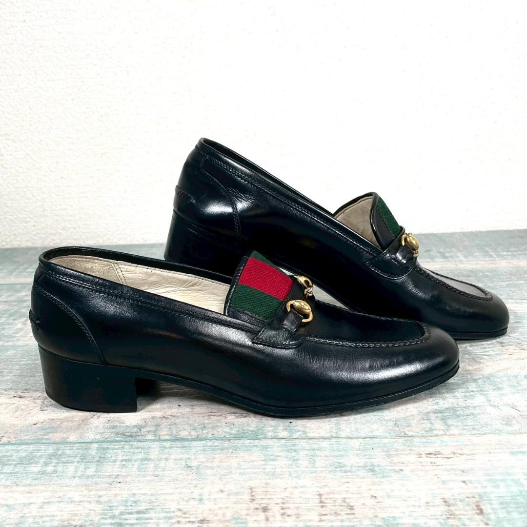 美品 70's OLD GUCCI ホースビット 入手困難 35 1/2 厚底