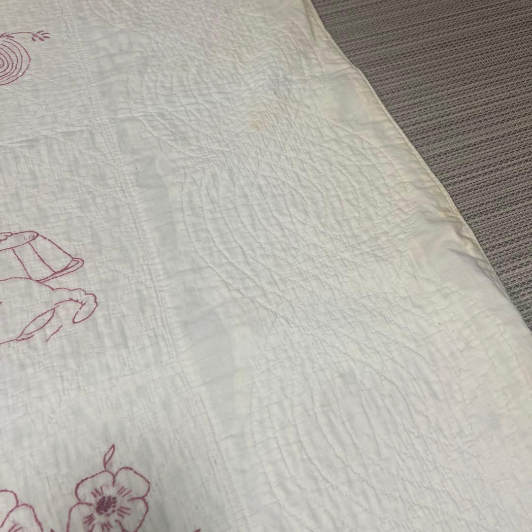 アンティークキルト✴︎刺繍キルト