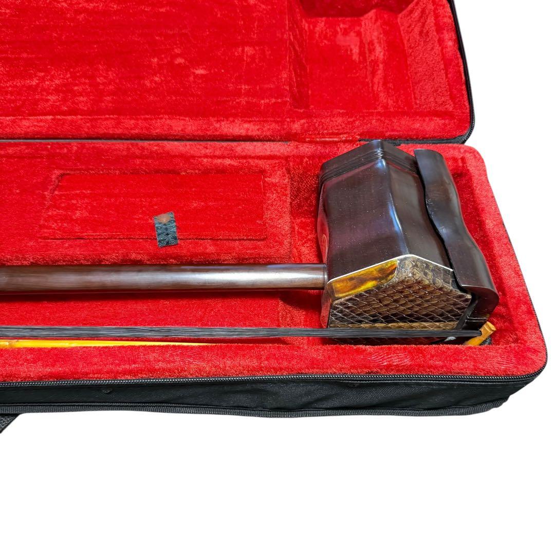 【美品】中国蘇州製 古月二胡 ケース付き