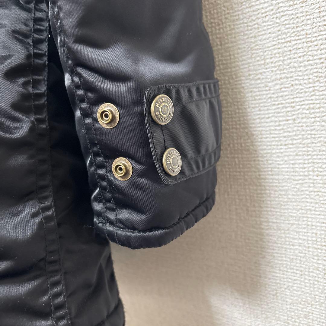 美品　HYSTERIC GLAMOUR ヒステリック　グラマー、モッズコート、黒