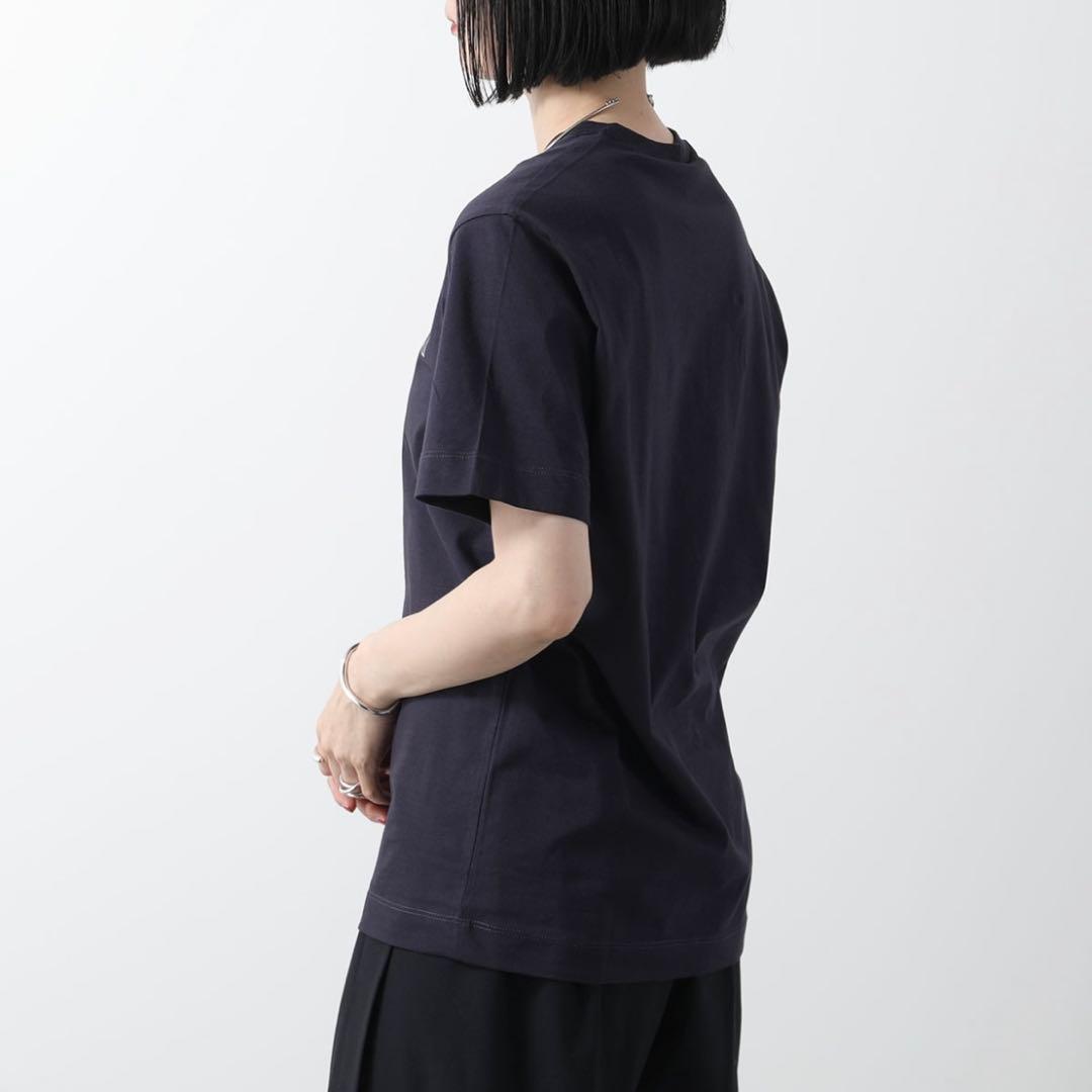 MARNI キッズ ロゴ ネイビー Tシャツ