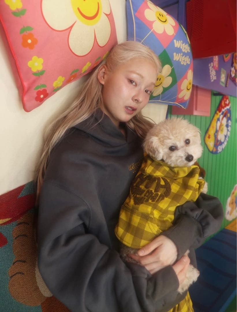 wiggle wiggleとHTHのコラボ 犬用フード付きパーカー　2枚セット