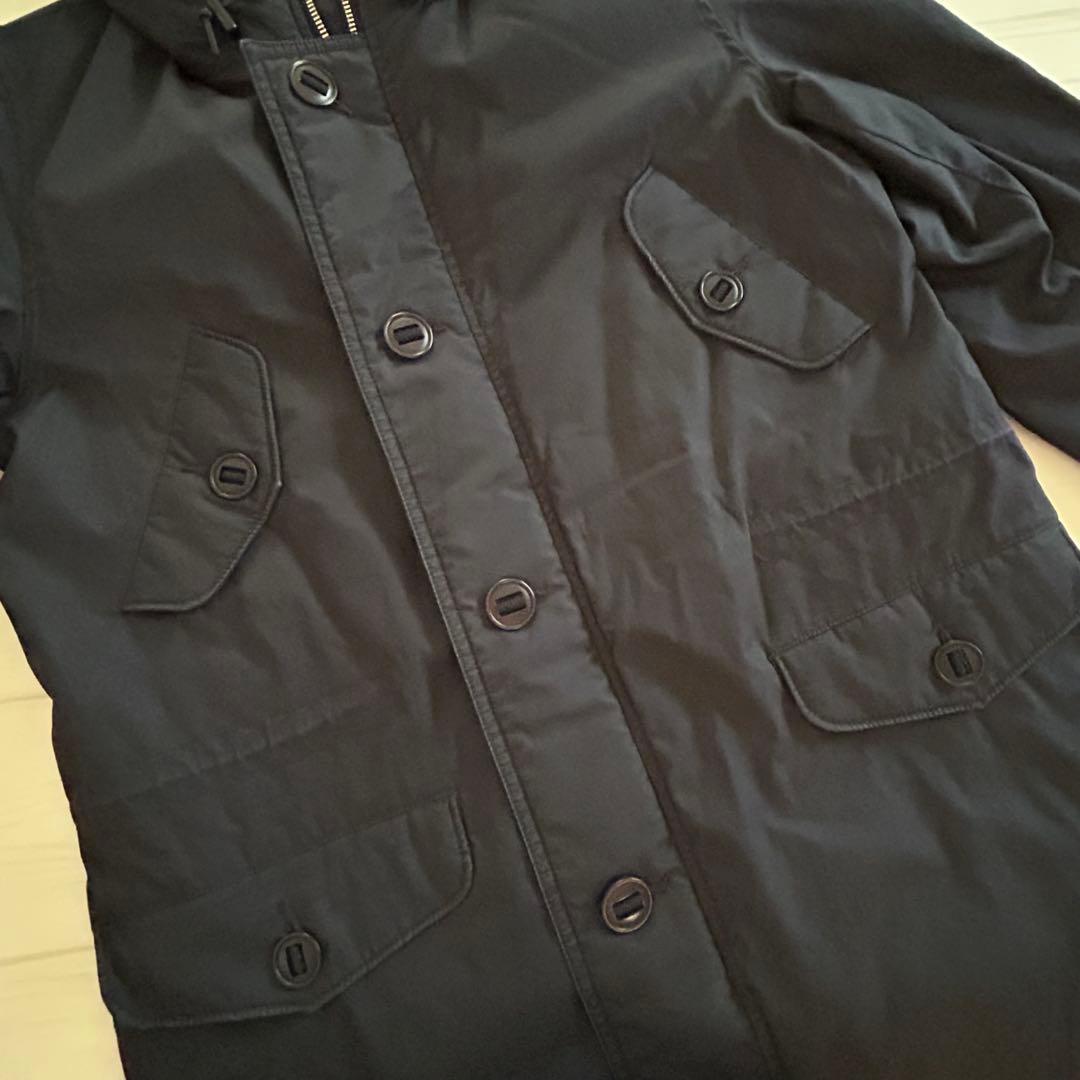 【MHL,】 ダウン&フェザー モッズコート L