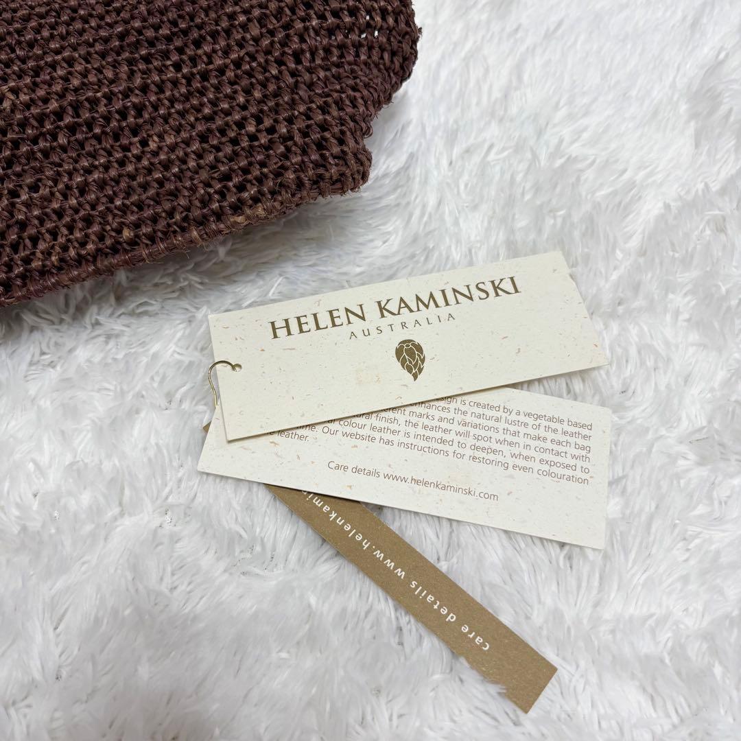 ヘレンカミンスキー ラフィア　トートバッグ　レザー VIENNA