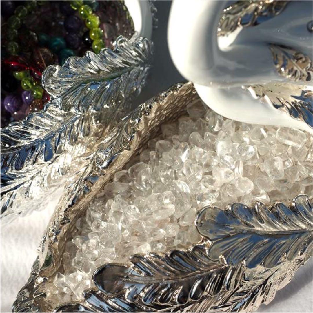 ★特選ご奉仕★白鳥&水晶♡浄化スペシャル☆【白鳥『スワン』型ディスプレイ器】❤️