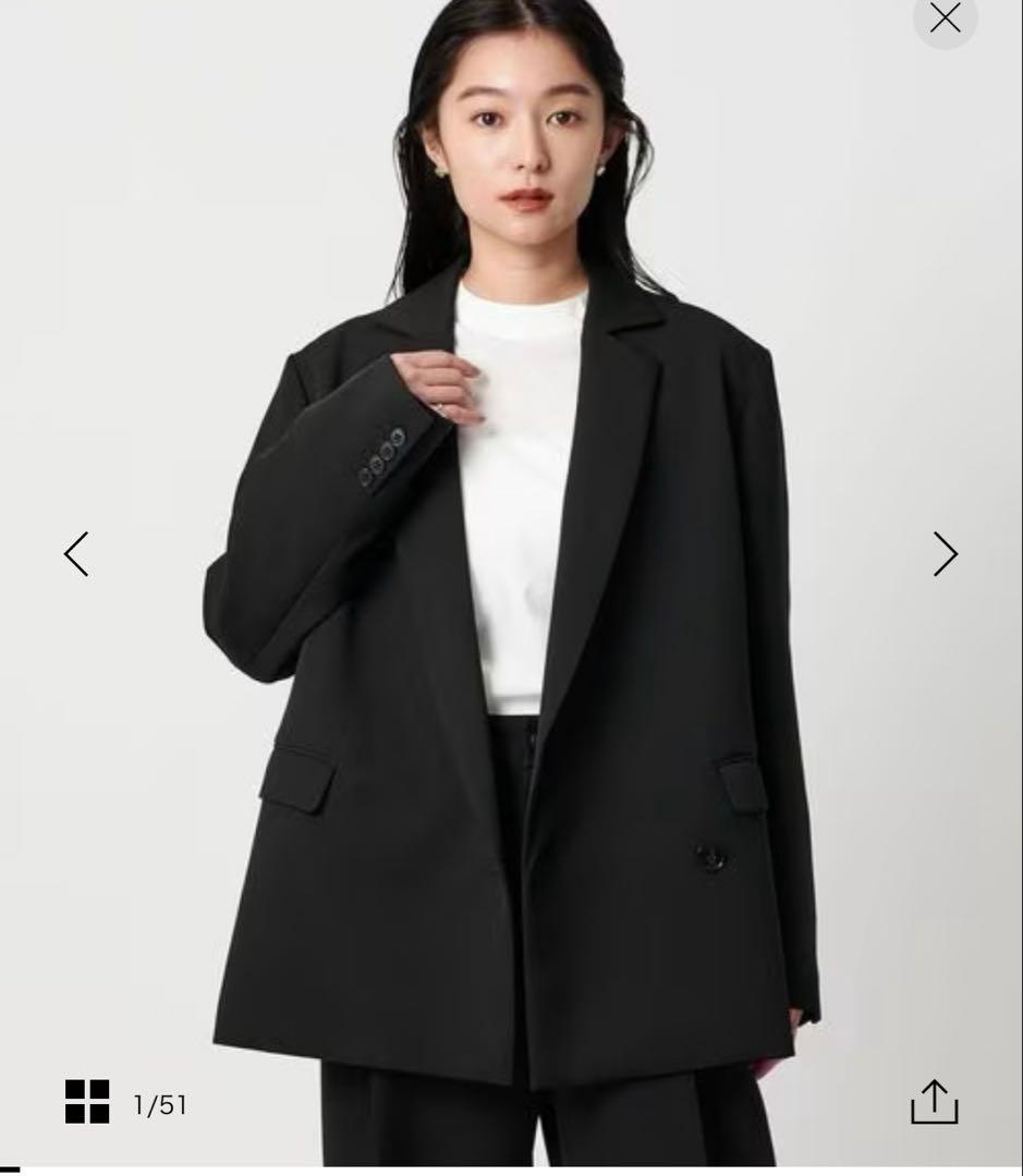 【極美品】アシンメトリージャケット ブラック xs