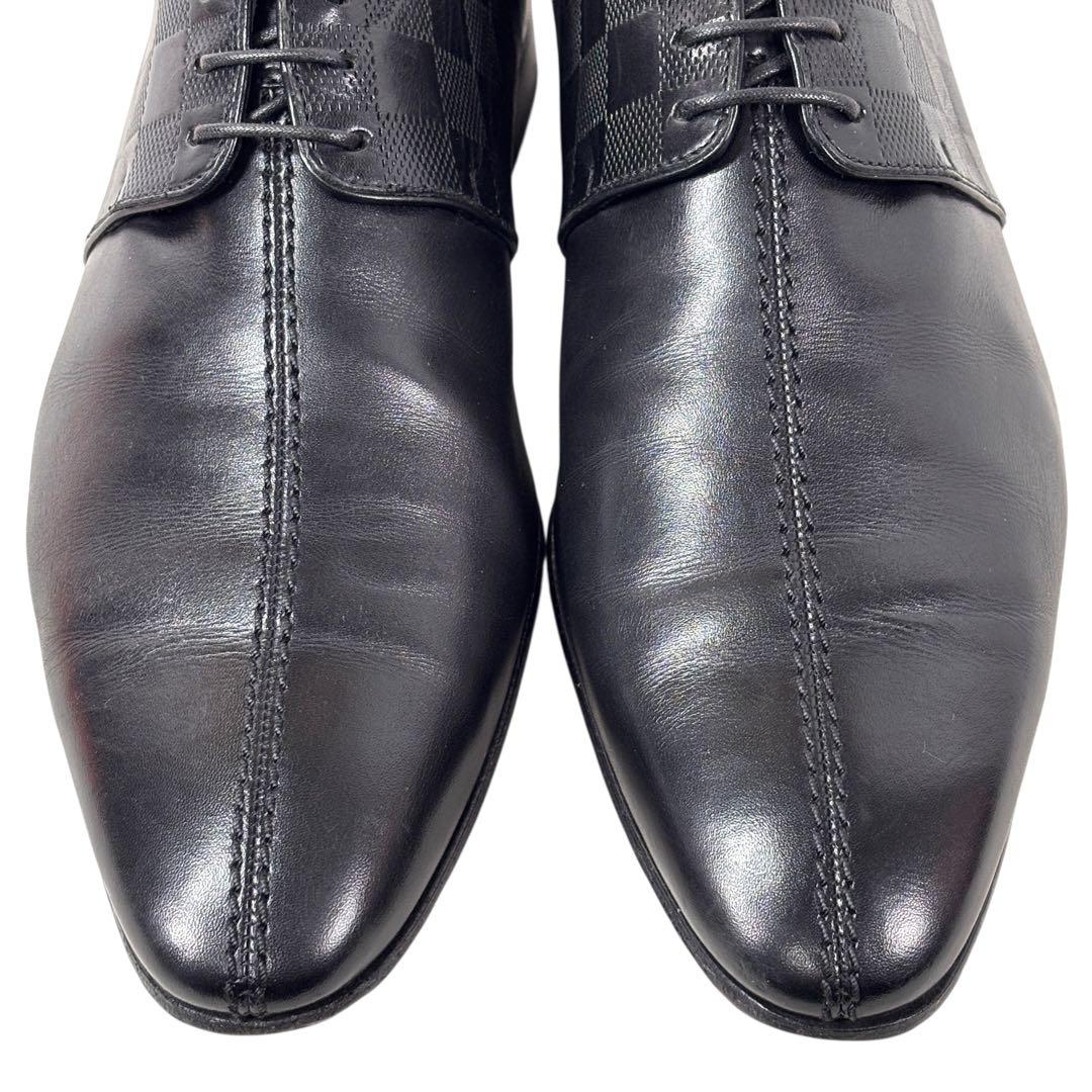 ルイヴィトン 5 1/2 25 ダミエ アンフィニ センターシーム ダービー