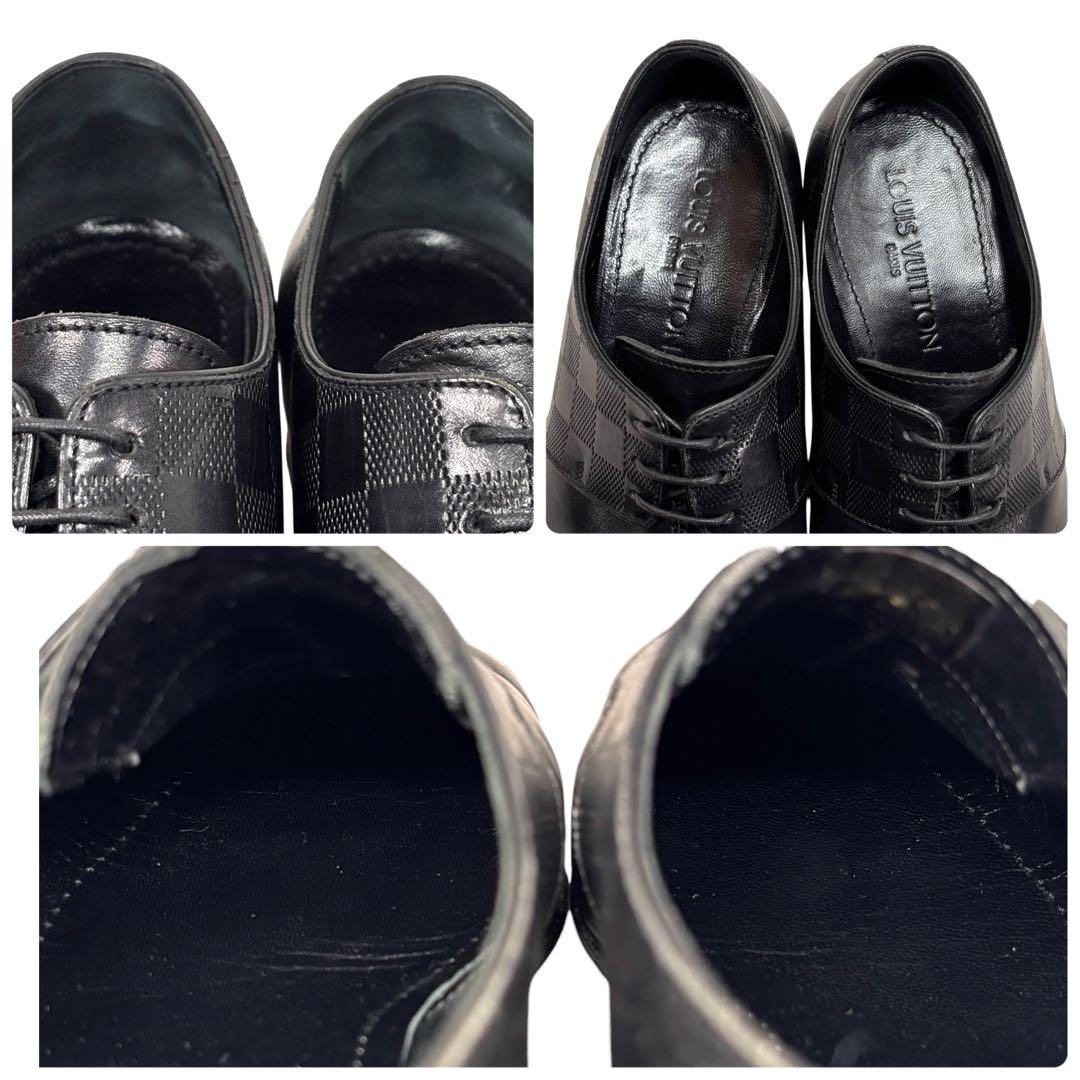 ルイヴィトン 5 1/2 25 ダミエ アンフィニ センターシーム ダービー