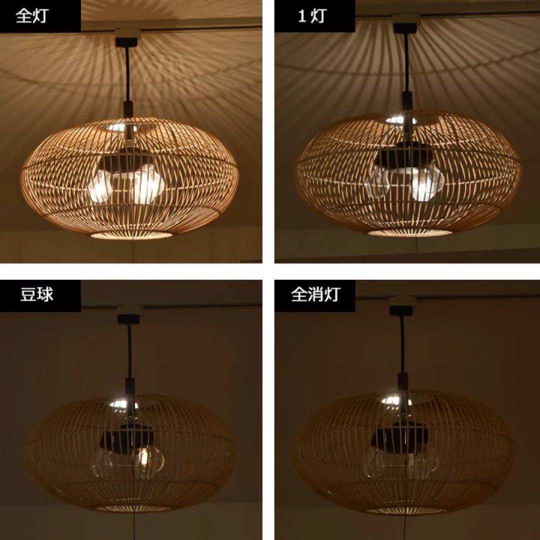 はる【訳あり】バリ島ラタン天井照明Φ50cm 通常18,150円がなんと！