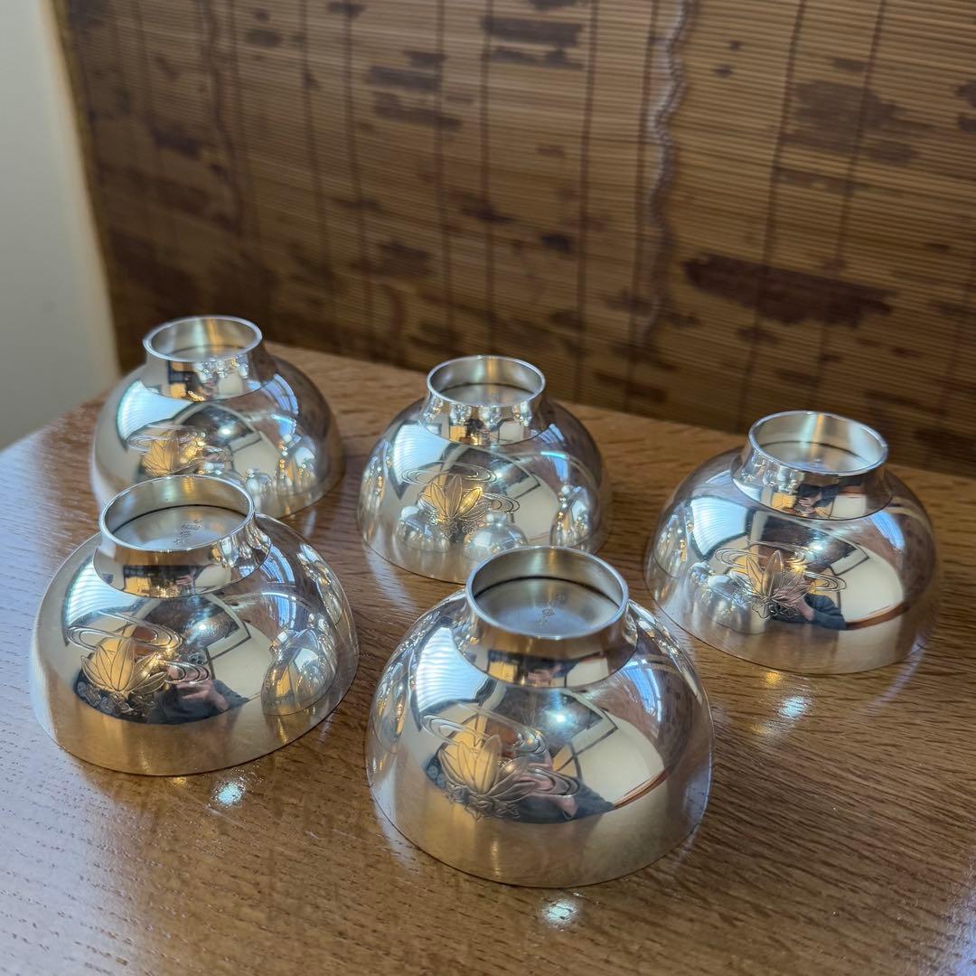 純銀刻印 杯5客