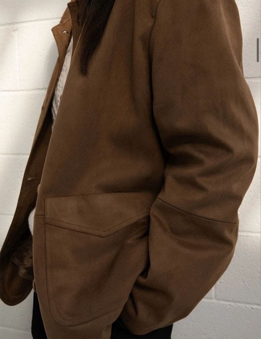 ジャケット・アウター ohotoro Henry Suede Jacket beige