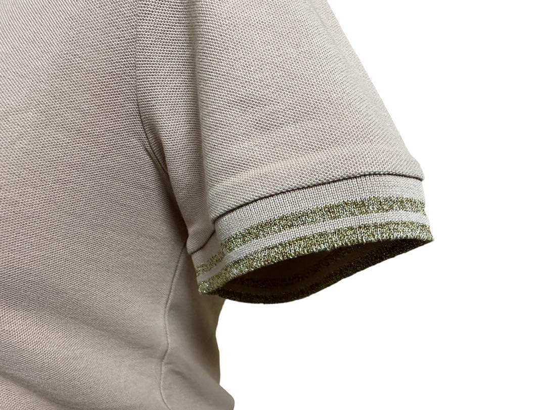 モンクレール ロゴ ポロシャツ ピンクベージュ XS 新品未使用