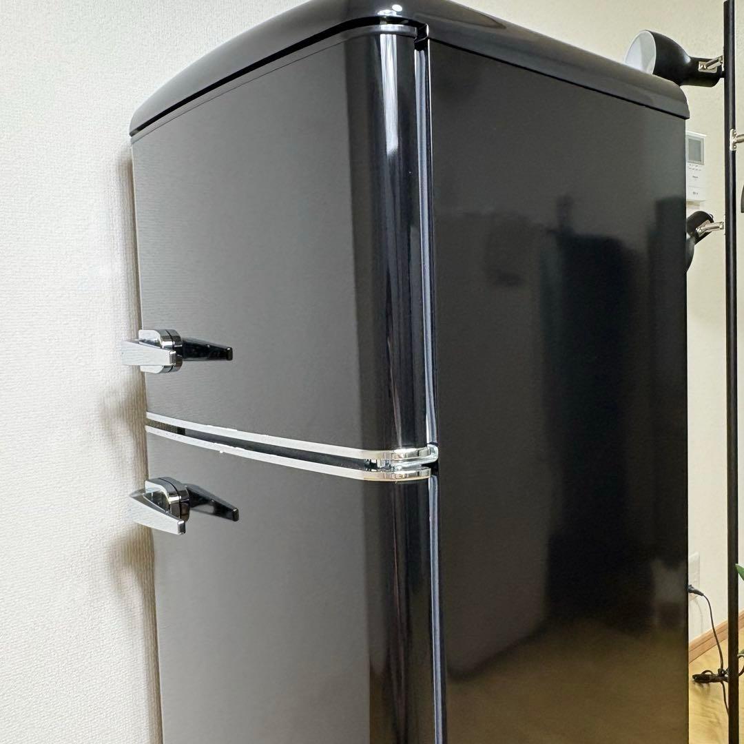 2025年製 冷蔵庫 一人暮らし 単身用 小型 3ヶ月保証 送料無料 レトロ家電