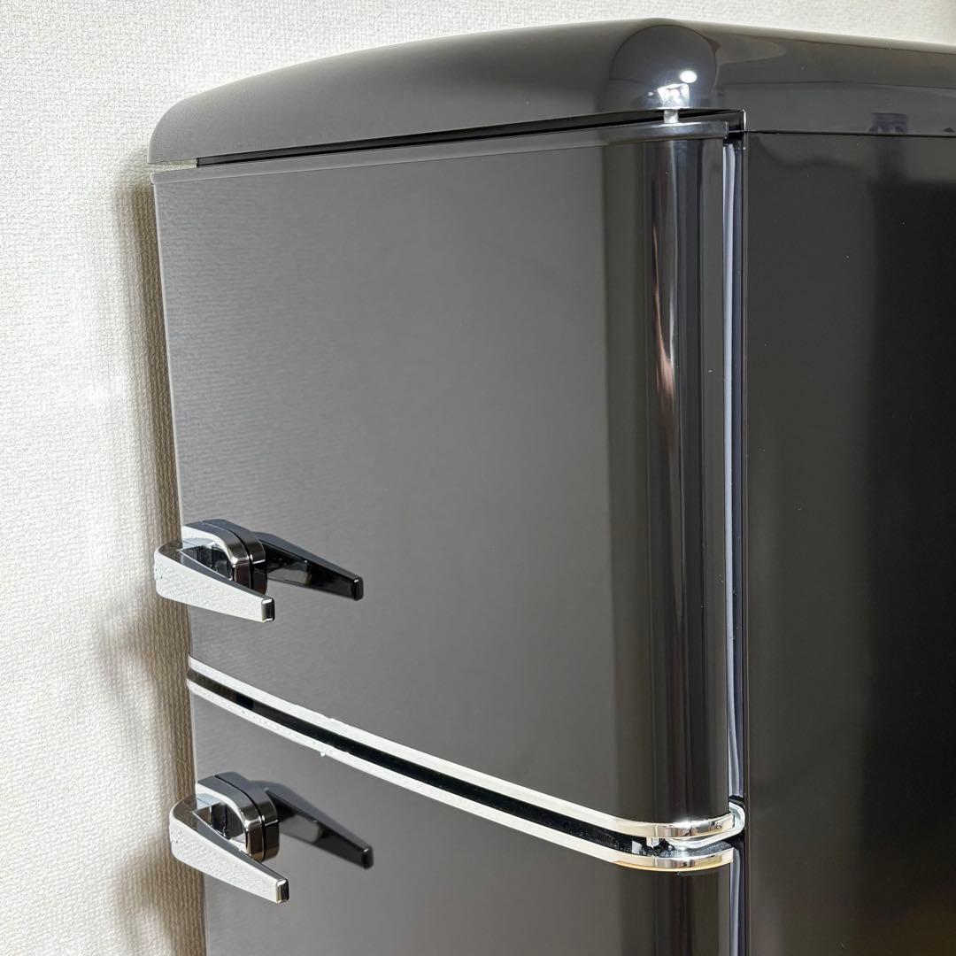 2025年製 冷蔵庫 一人暮らし 単身用 小型 3ヶ月保証 送料無料 レトロ家電