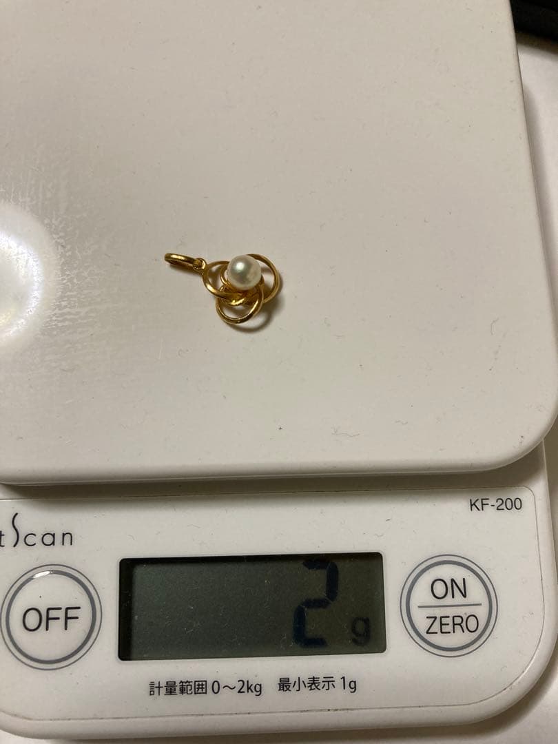 K 18ミニペンダントトップ（真珠）