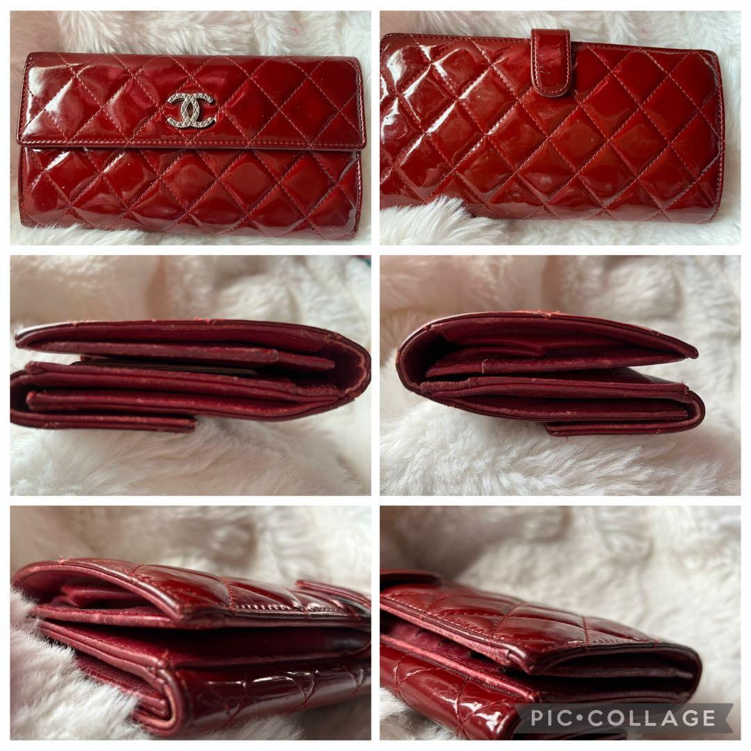 CHANEL 長財布 赤