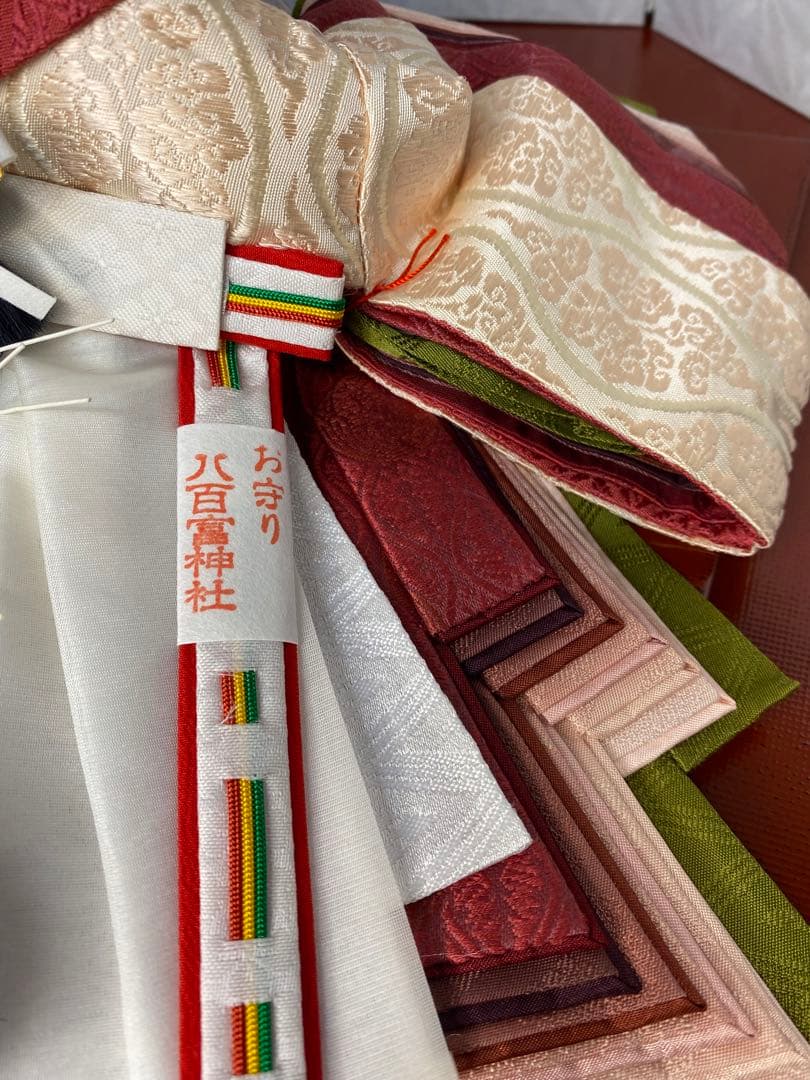 清水久遊　雛人形　親王平飾りセット・間口約８０×奥行約４０×高さ約２８㎝