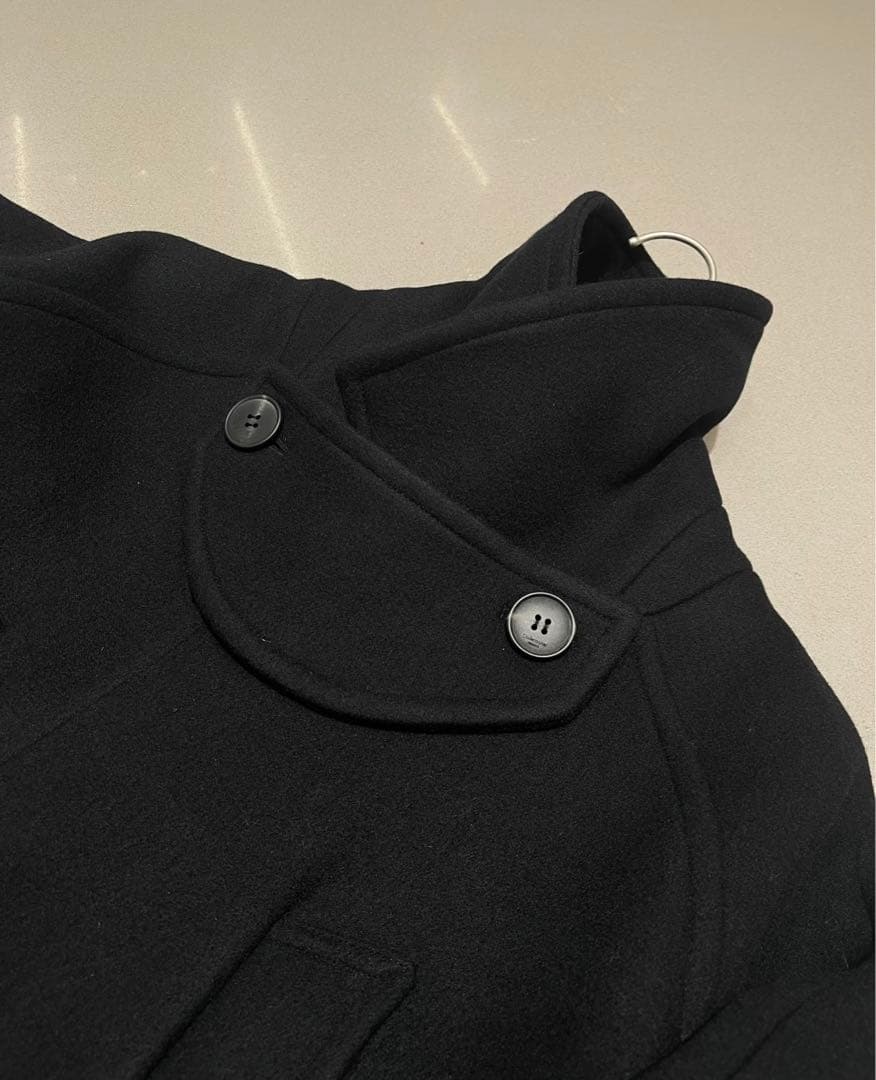 undermycar 韓国ブランド ブラック ダッフルコート