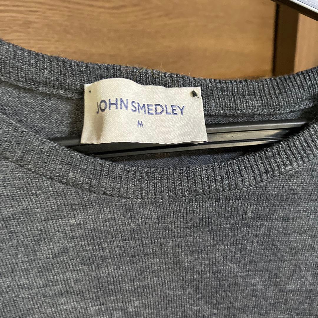 JOHN SMEDLEY グレー ブラック ニット M