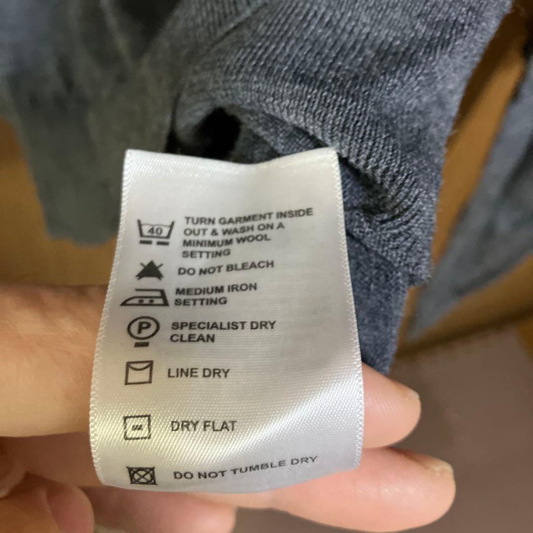 JOHN SMEDLEY グレー ブラック ニット M