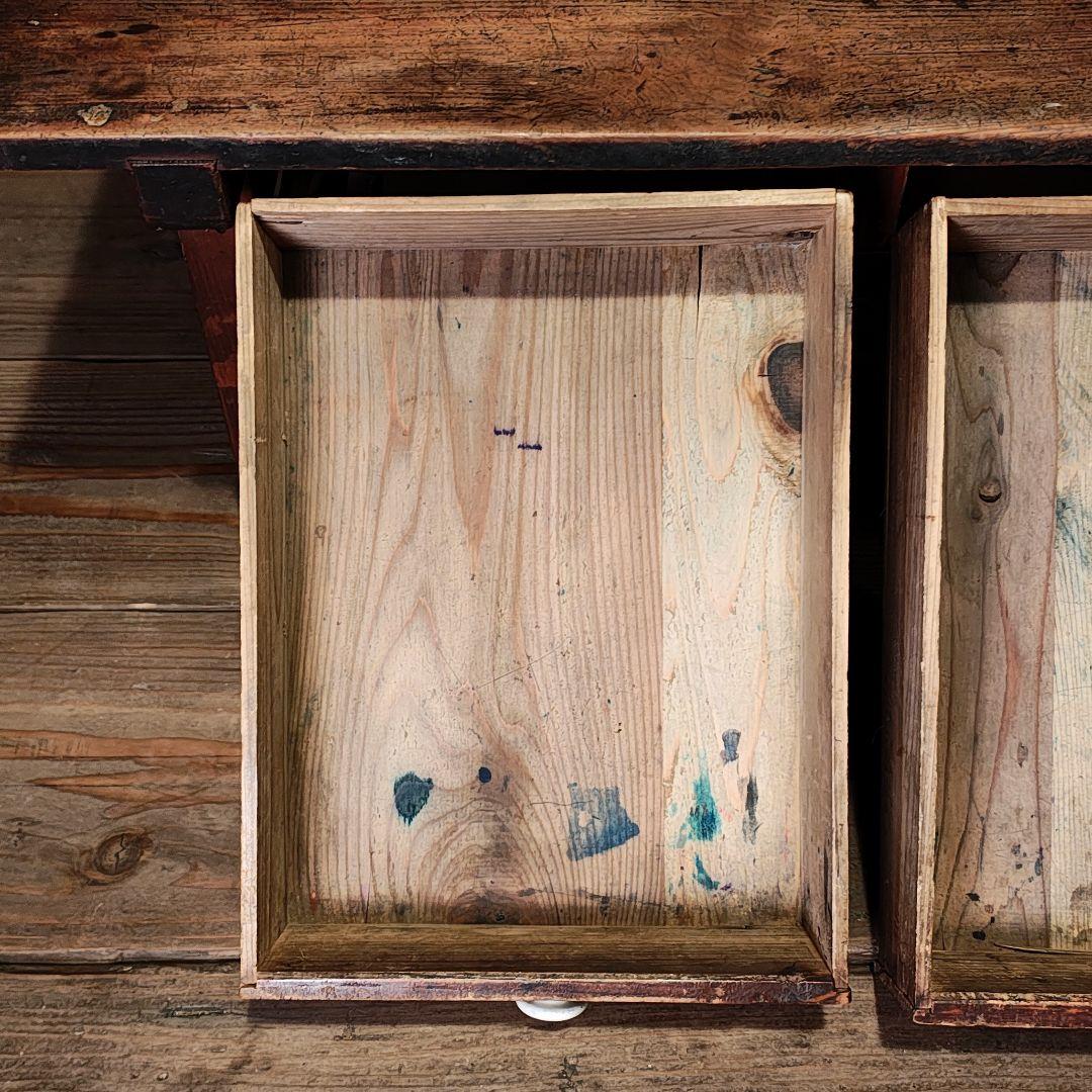 文机　小引き出し　昭和レトロ　古家具