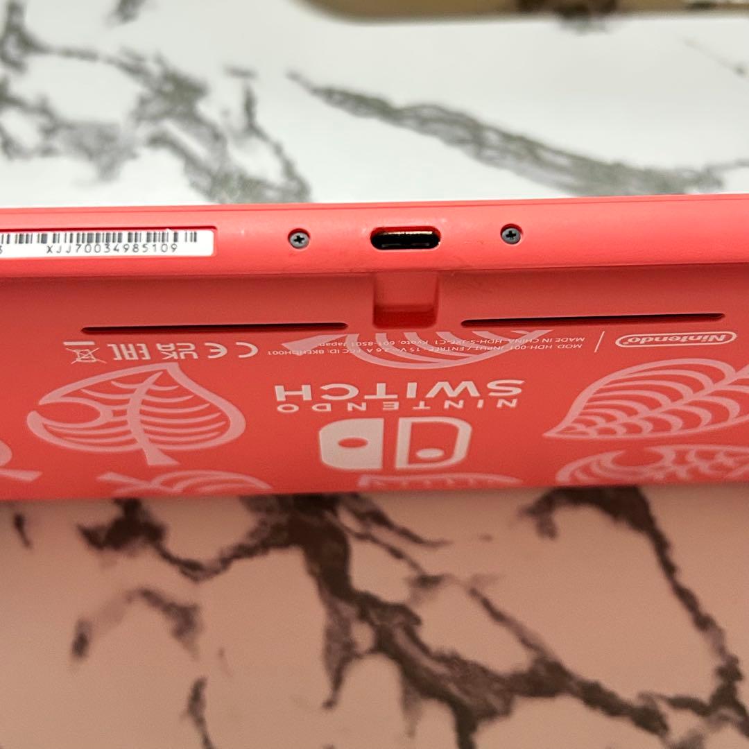 バ*ム様 Nintendo Switch Lite コーラルピンク しずえアロハ