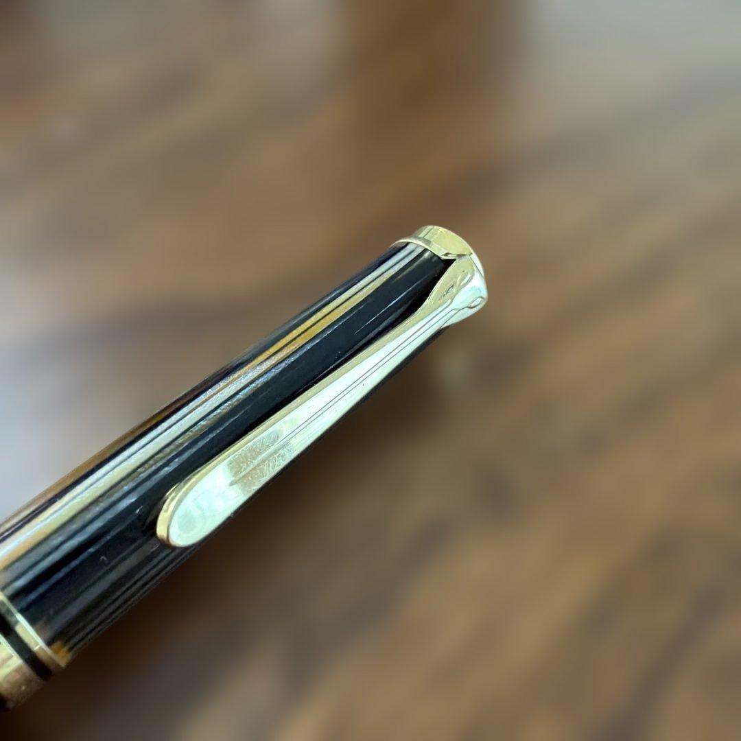 【値下げ】限定生産品：スーべレーン茶縞ボールペン