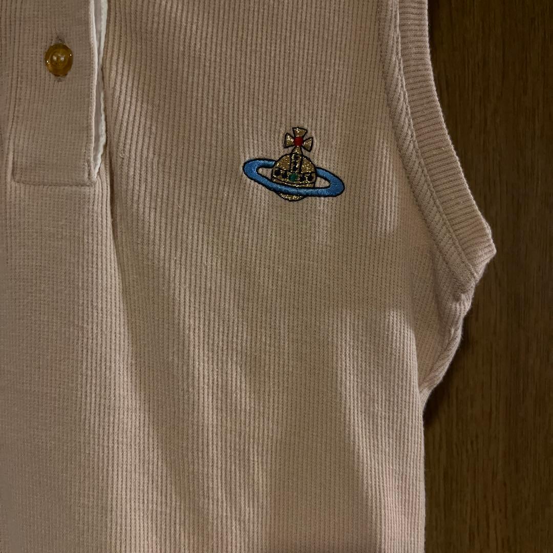 Vivienne Westwood ノースリーブポロシャツ ベージュ