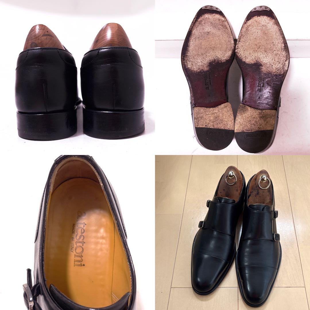 620.A.TESTONI アテストーニ 上級ライン ダブルモンク UK8