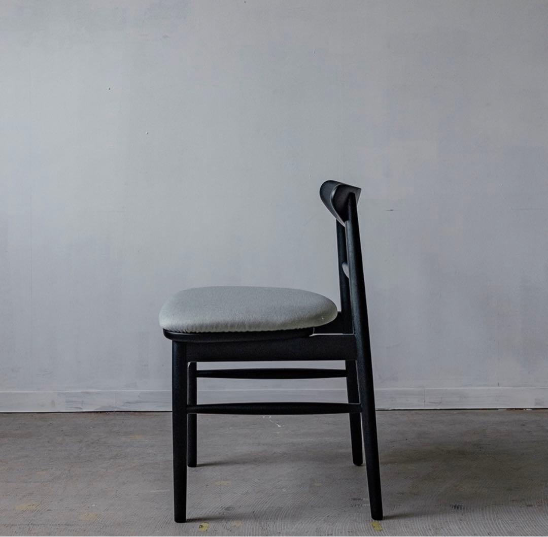 ダイニングチェア ホワイトオーク　ブラック